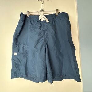 Okanu Dark‎ Blue Swim Surf Shorts Women's 1X